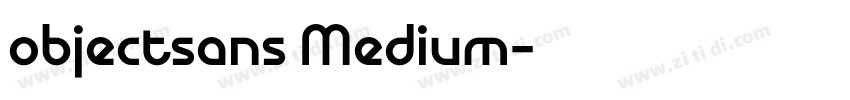 objectsans Medium字体转换